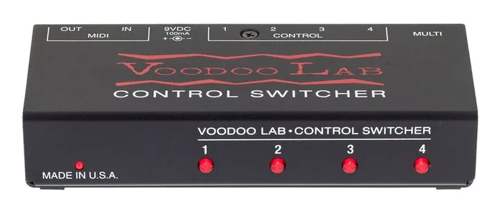 Voodoo Lab Control Switcher, manopole viste dall'alto