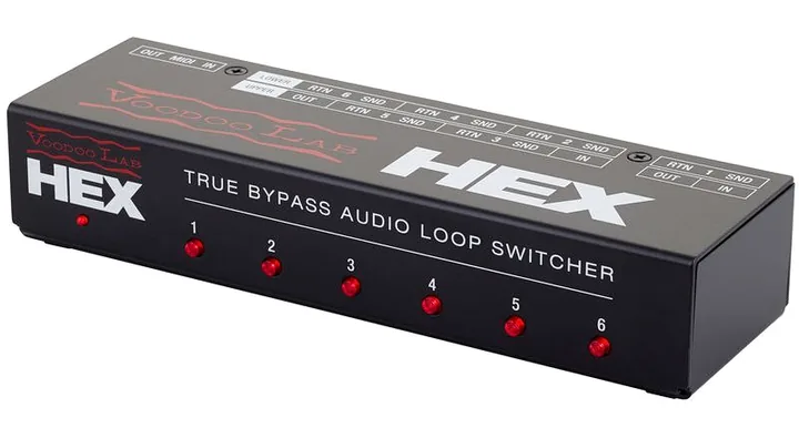Voodoo Lab HEX Audio Loop Switcher visto di fronte