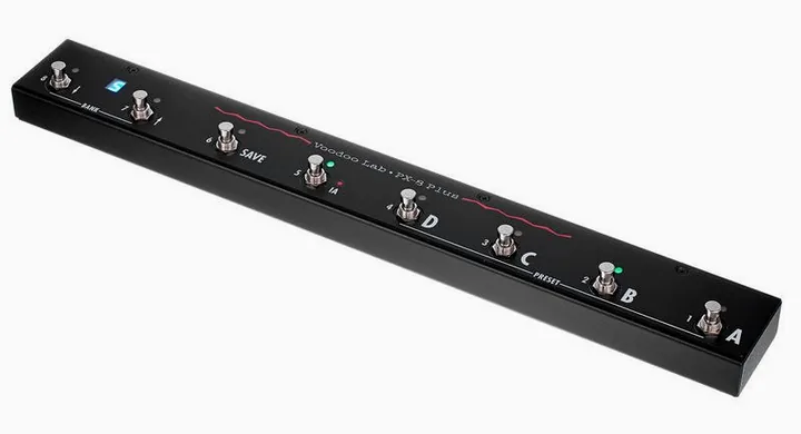 Voodoo Lab Pedal Switcher PX-8 Plus, grafica del pannello superiore