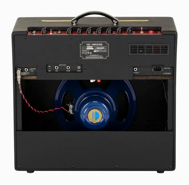 Vox AC15 Handwired, vista dall'alto della testata