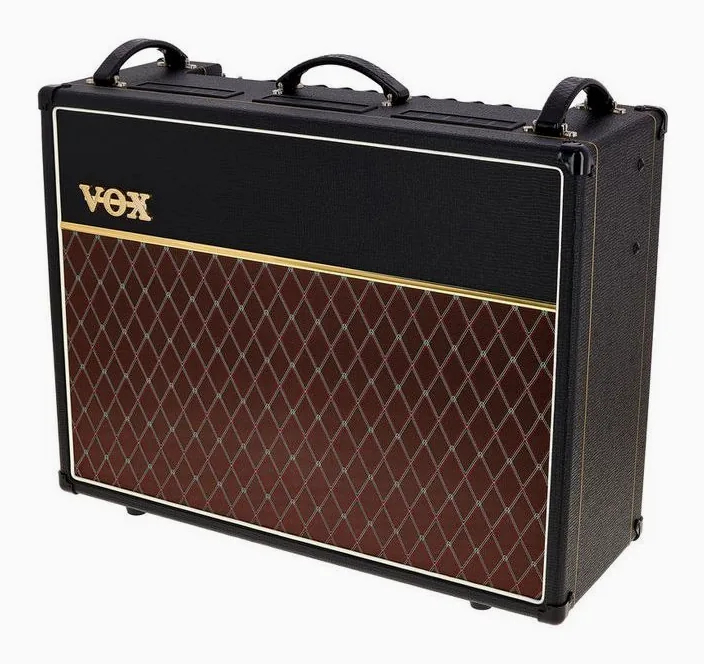 Vox AC30 C2X Blue Bulldog fotografato frontalmente