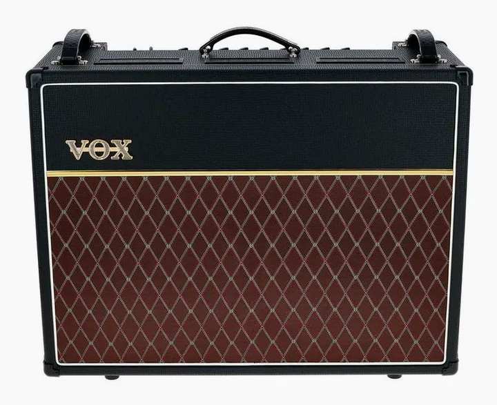 Vox AC15 C2, retro con le prese di collegamento