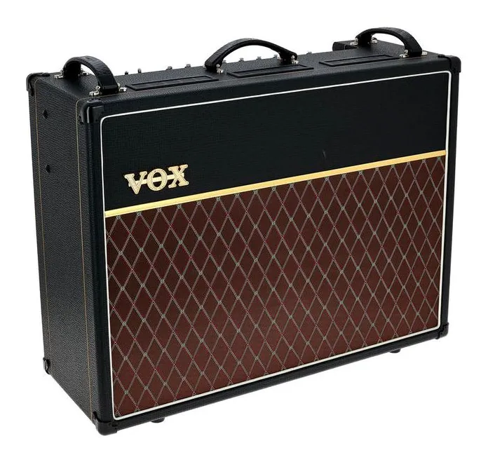 Vox AC15 C2, retro con le prese di collegamento