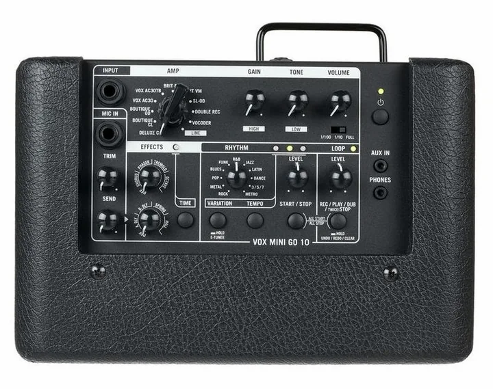 Vox Mini Go 10, vista laterale del cabinet