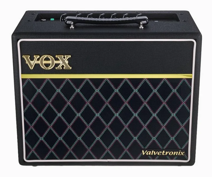 Vox Valvetronix 20 Classic Blue, vista laterale del cabinet