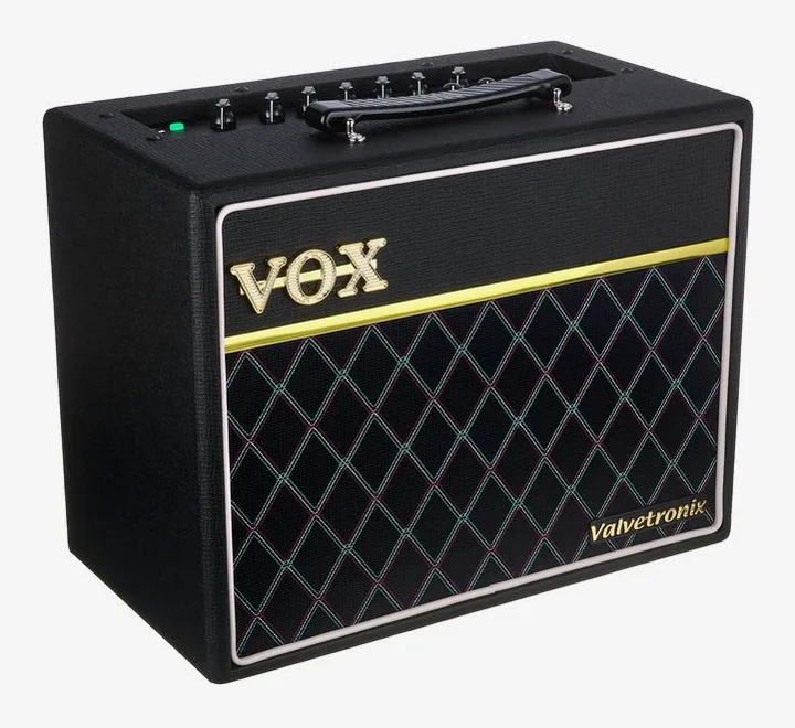 Vox Valvetronix 20 Classic Blue, angolo del cabinet
