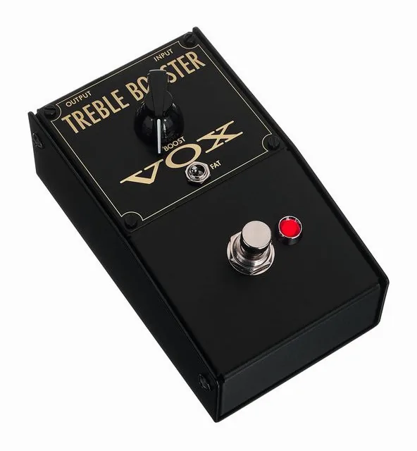 Vox VTB-1 Treble Booster, footswitch in primo piano