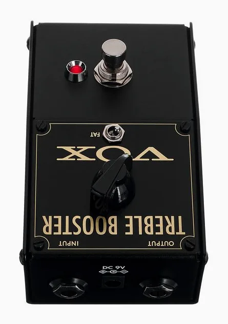 Vox VTB-1 Treble Booster, grafica del pannello superiore