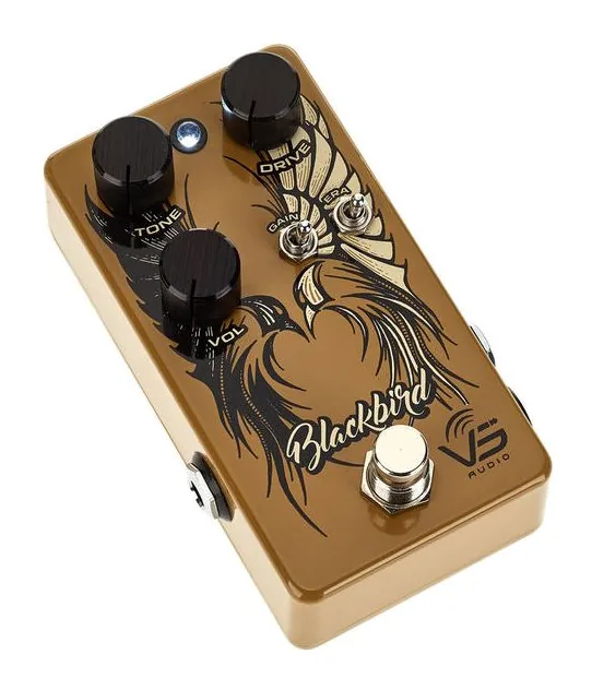 VS Audio Blackbird Overdrive, footswitch in primo piano