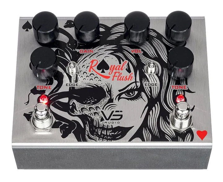 VS Audio Royal Flush+ Dual Overdrive, manopole viste dall'alto