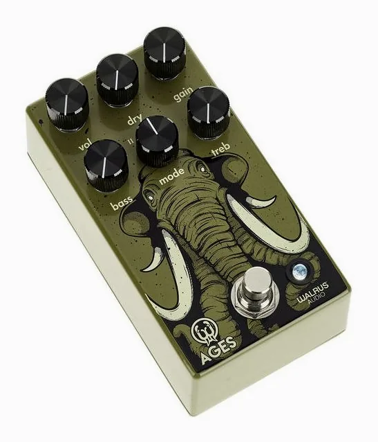Walrus Audio Ages Overdrive, led e interruttore a pedale