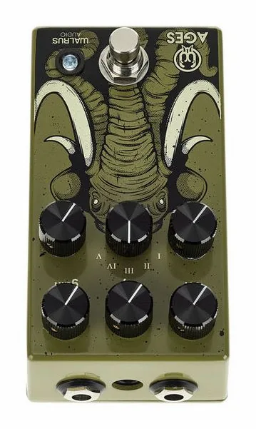 Walrus Audio Ages Overdrive, manopole viste dall'alto