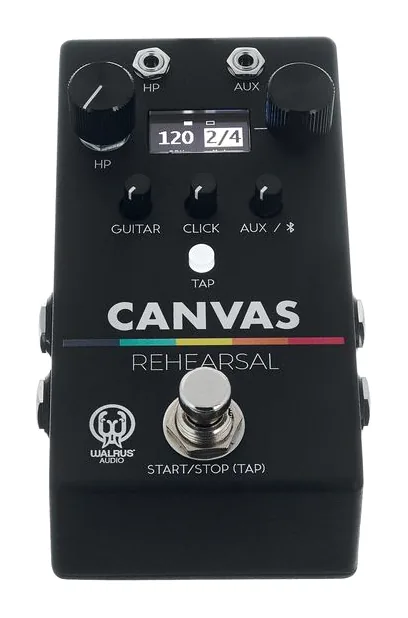 Walrus Audio Canvas Rehearsal, manopole viste dall'alto