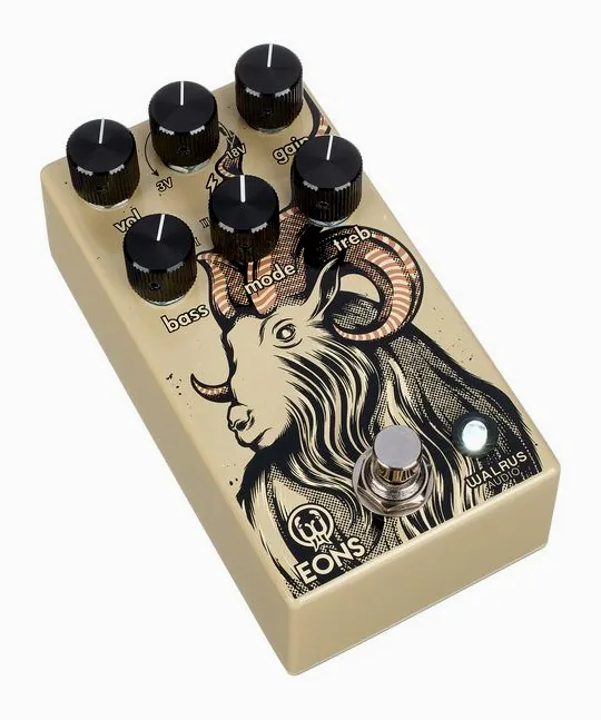 Walrus Audio Eons Fuzz, led e interruttore a pedale