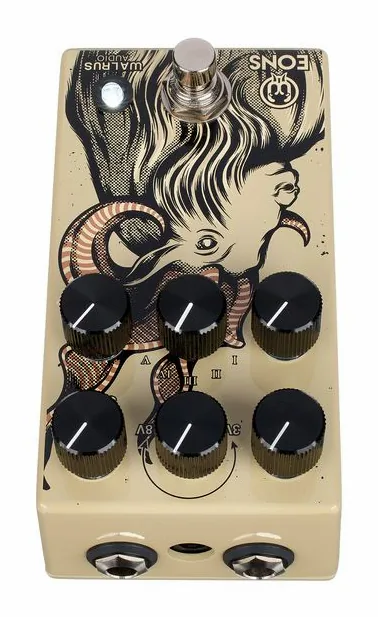 Walrus Audio Eons Fuzz, connettori sul retro dell'unita