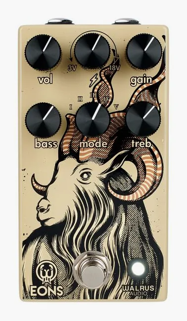 Walrus Audio Eons Fuzz, connettori sul retro dell'unita