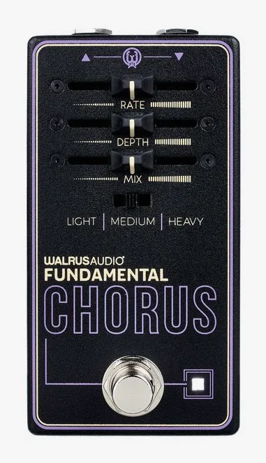 Walrus Audio Fundamental Chorus, manopole viste dall'alto