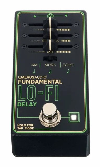 Walrus Audio Fundamental Lo-Fi-Delay, grafica del pannello superiore