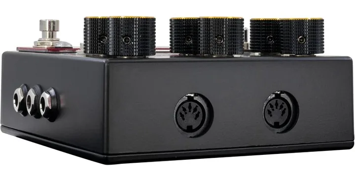 Walrus Audio Meraki Red Stereo Delay, manopole viste dall'alto