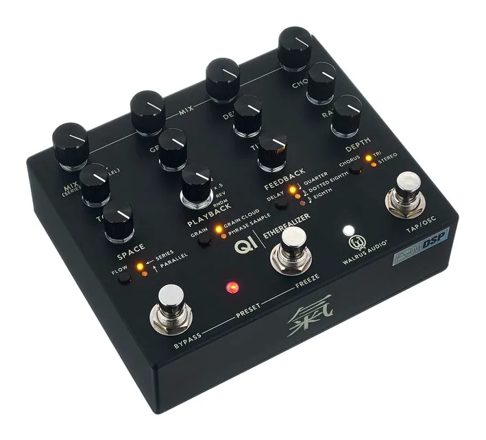 Walrus Audio Qi Etherealizer BK, connettori sul retro dell'unita