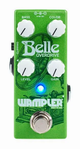 Wampler Belle Overdrive, manopole viste dall'alto