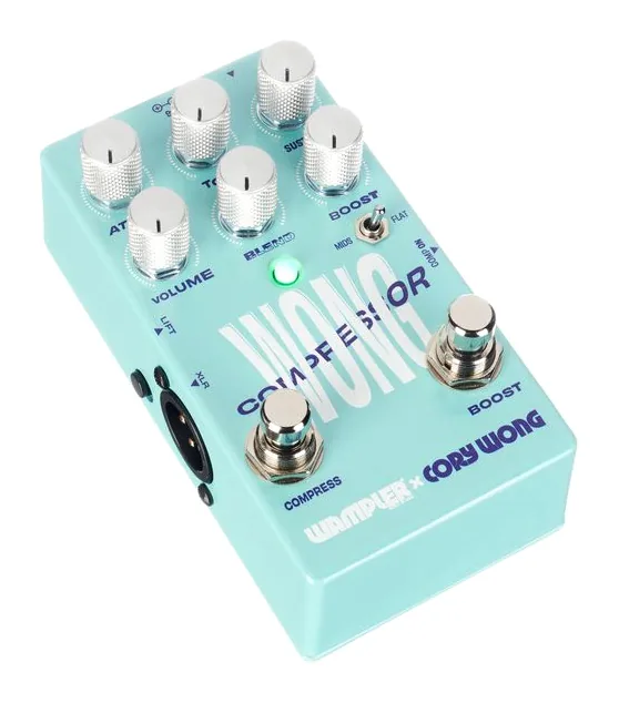 Wampler Cory Wong Compressor & Boost, grafica del pannello superiore