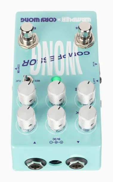 Wampler Cory Wong Compressor & Boost, grafica del pannello superiore