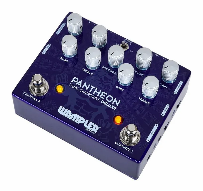 Wampler Dual Pantheon Overdrive visto di fronte