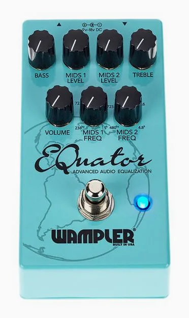 Wampler EQuator Equalizer, led e interruttore a pedale