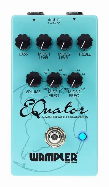 Wampler EQuator Equalizer, ingressi e uscite laterali