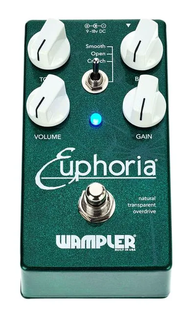 Wampler Euphoria, manopole viste dall'alto