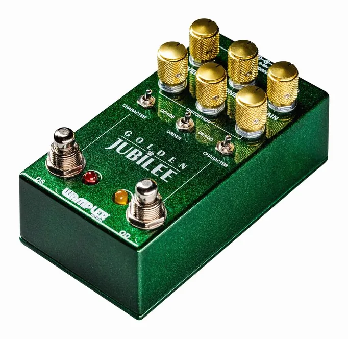 Wampler Golden Jubilee Overdrive/Dist. visto di fronte