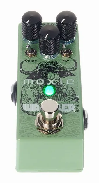 Wampler Moxie Overdrive, manopole viste dall'alto