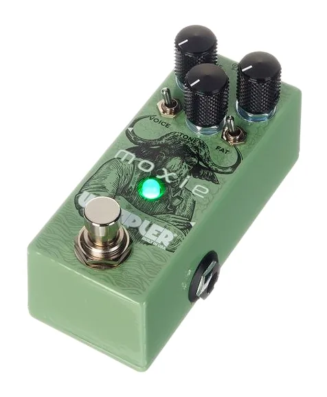 Wampler Moxie Overdrive inquadrato di fronte su sfondo neutro
