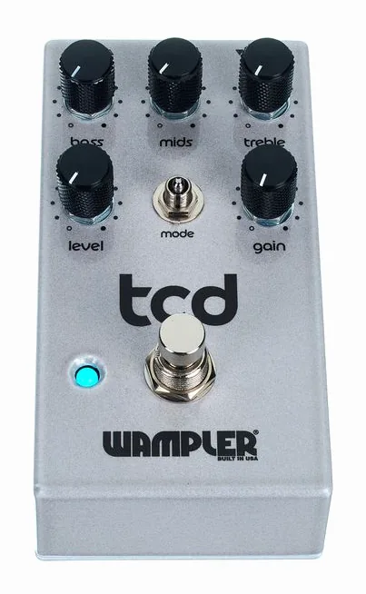 Wampler TCD Overdrive, grafica del pannello superiore
