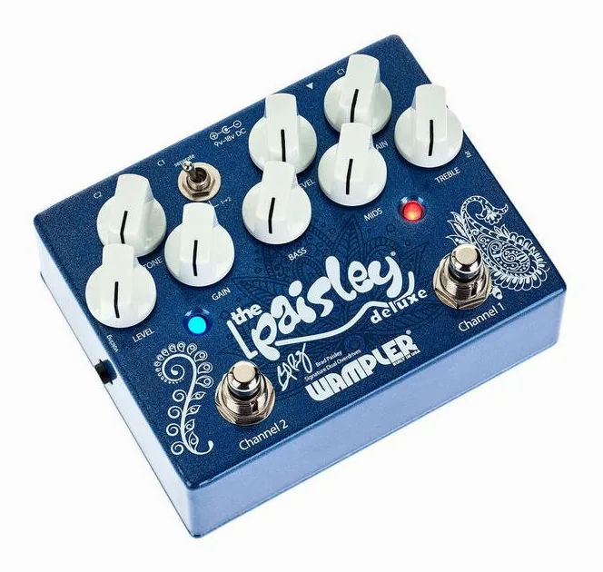 Wampler Paisley Deluxe Overdrive, grafica del pannello superiore