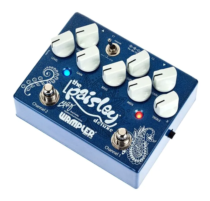Wampler Paisley Deluxe Overdrive fotografato frontalmente