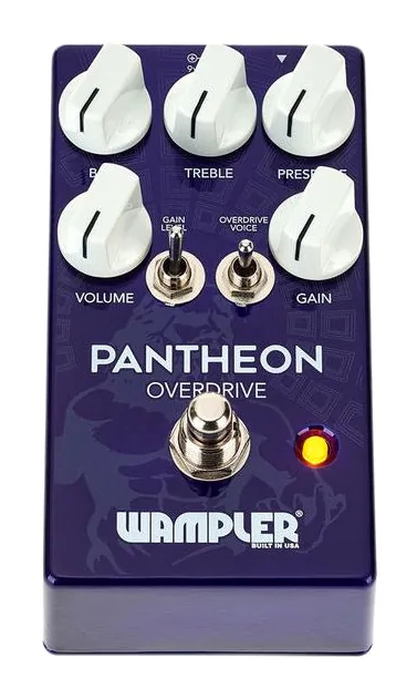 Wampler Pantheon Overdrive, footswitch in primo piano