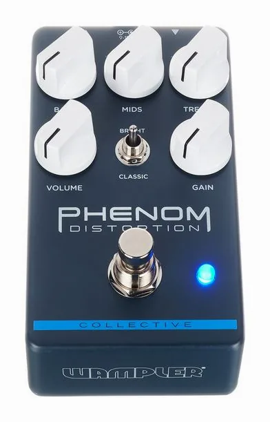 Wampler Phenom Distortion, grafica del pannello superiore