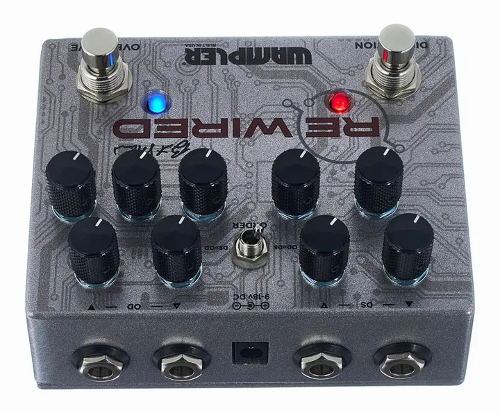 Wampler ReWired Brent Mason Overd/Dist, grafica del pannello superiore