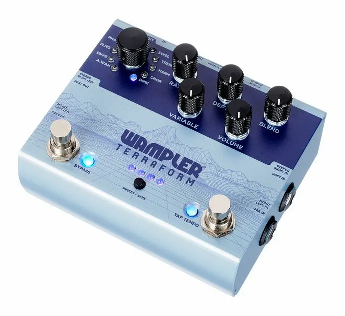 Wampler Terraform Modulator in primo piano frontale