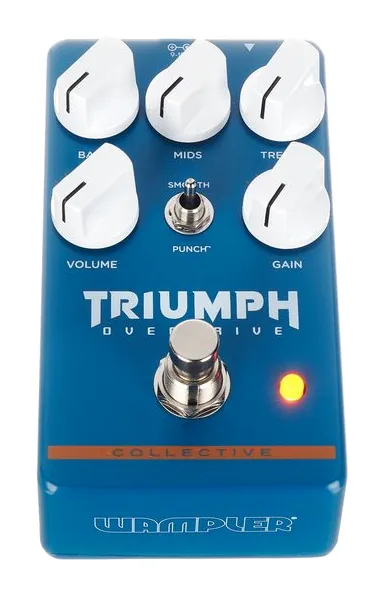 Wampler Triumph Overdrive, manopole viste dall'alto