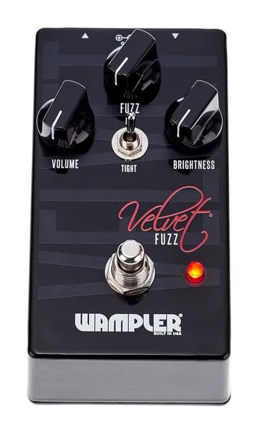 Wampler Velvet Fuzz, manopole viste dall'alto