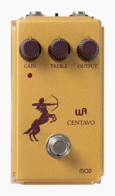 Warm Audio Centavo MOD Overdrive, connettori sul retro dell'unita
