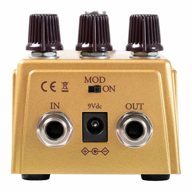 Warm Audio Centavo MOD Overdrive, connettori sul retro dell'unita