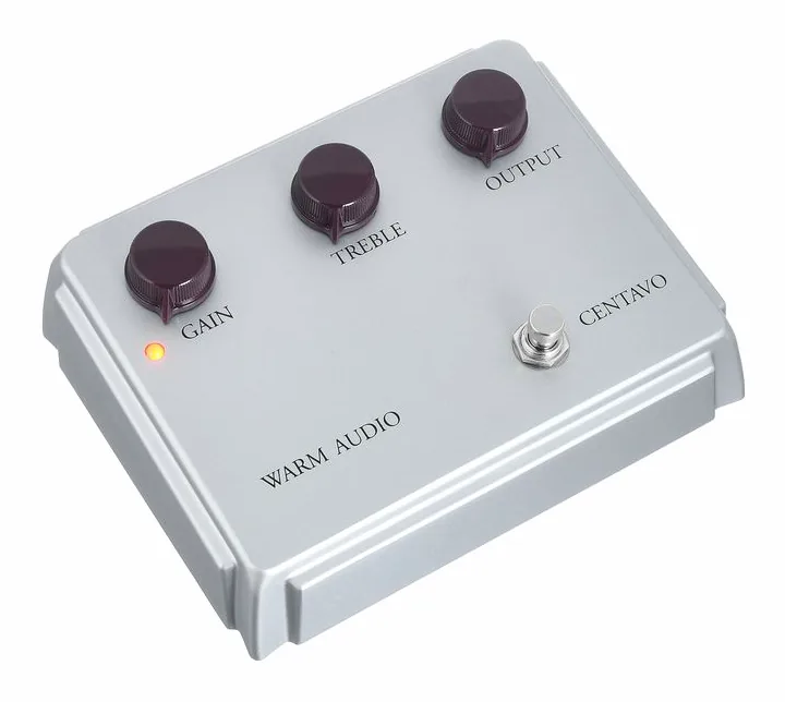 Warm Audio Centavo Overdrive Silver LTD, manopole viste dall'alto