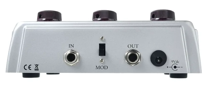 Warm Audio Centavo Overdrive Silver LTD, manopole viste dall'alto
