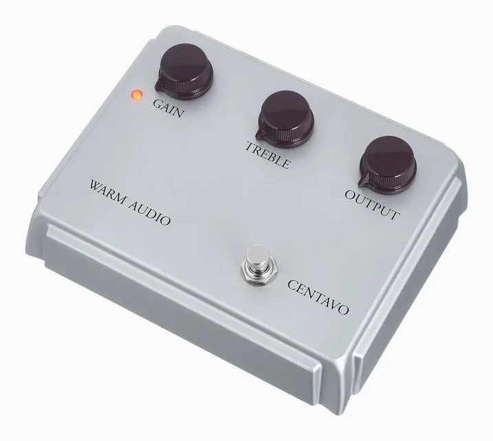Warm Audio Centavo Overdrive Silver LTD fotografato frontalmente