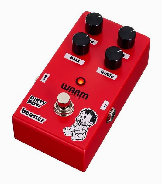 Warm Audio Dirty Boy Jr. Booster in primo piano frontale
