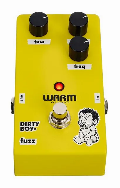 Warm Audio Dirty Boy Jr. Fuzz, manopole viste dall'alto